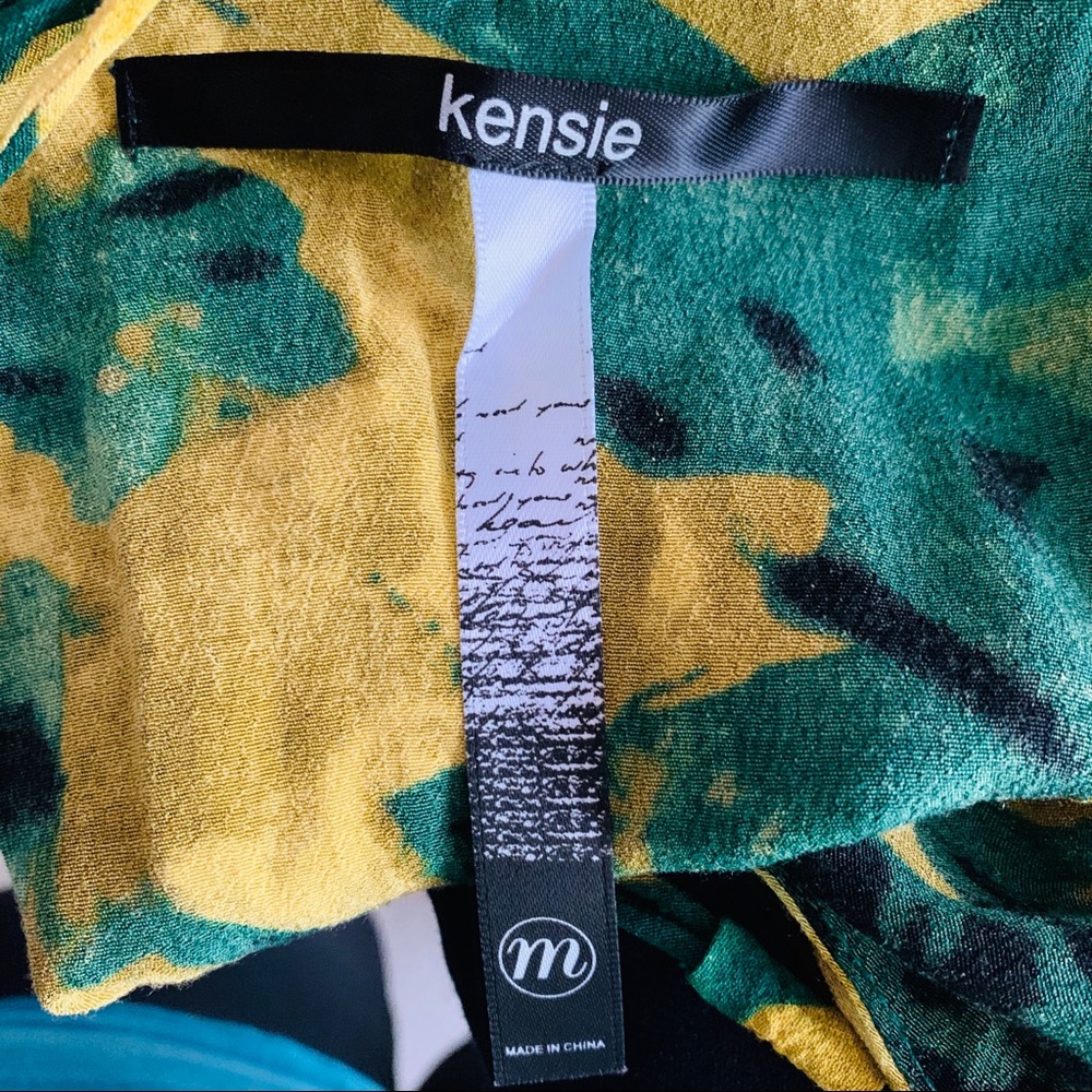 Gold and Green Dress w/Ruffles - Picture 5 of 5